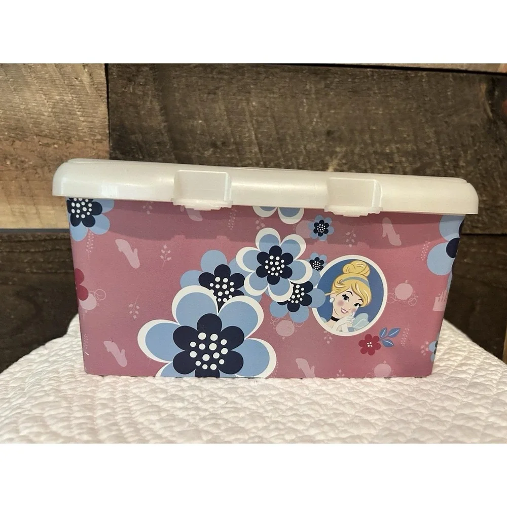 Huggies Baby Wipes EMPTY Container With Pop‎ Up Top Disney Princess Cinderella